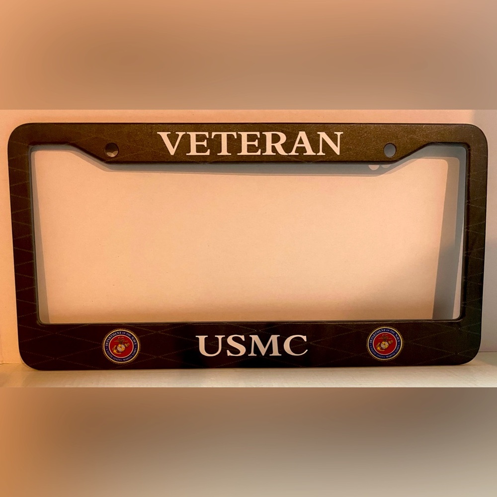 USMC Veteran Lisence Plate Frame